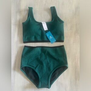 Cupshe Dark Green Bikini